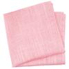 BELLUNO Baby Pink Pocket Square for Men, Cotton and Linen Blend view 1