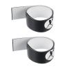 PATIKIL 16" Racket Head Protection Tape, 2 Pack PU Tennis Racquet Head Guard for Tennis Practice Training, Black view 1
