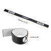 PATIKIL 16" Racket Head Protection Tape, 2 Pack PU Tennis Racquet Head Guard for Tennis Practice Training, Black view 2