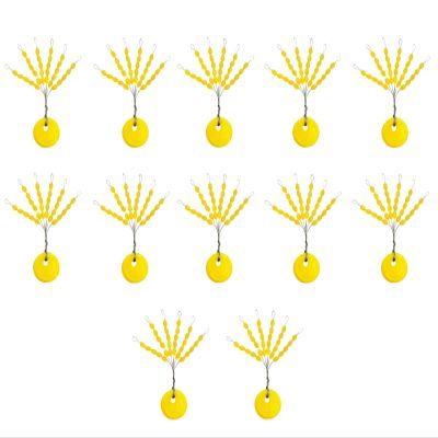 Drchoer Fishing Bobber Stoppers Line Stops: 300pcs Sinker Float Stops for Bass Fishing - Texas Rig Weight Stoppers Orange Size Small