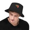 Belgium Flag Map Little-Known Waterproof Secret That Adult Double Decker Fisherman Hat for You to Resist The Surprises Brought by Rainwater Black view 4