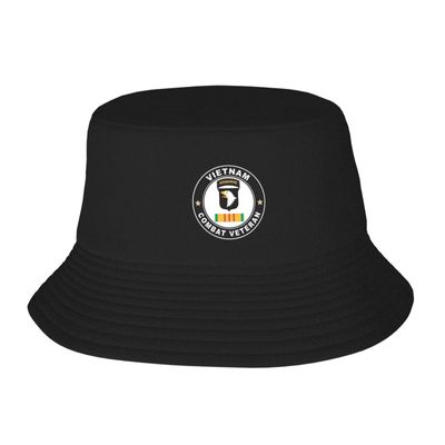 101st Airborne Division Vietnam Veteran Little-Known Waterproof Secret That Adult Double Decker Fisherman Hat for You to Resist The Surprises Brought by Rainwater Black