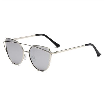 ZENYS Vintage Men's and Women's Metallic Cat Eye Polygon Fashion Sunglasses (Color : B, Size : 1)