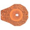 Qinlorgo Bicycle Disc Brake Cover, HeatResistant WearResistant Mountain Washer Cover 2pcs Simple Dazzle Print for Road Car Wash (Geometric) view 1