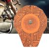Qinlorgo Bicycle Disc Brake Cover, HeatResistant WearResistant Mountain Washer Cover 2pcs Simple Dazzle Print for Road Car Wash (Geometric) view 3