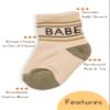 Lottie Dottie Baby, Toddler Half-Crew Cotton Socks 2-Pack | Babe and Checkered Socks | Novelty Socks for Girls or Boys (4T-5T, Babe/Checkered) view 3