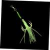5pcs Luminous Squid Hook Siding Hooks Fishing Baits Fishing Kits Luminous Lure Bait Shrimp Wire Worm Four Anchor Gear Accessories Screw Plastic view 3