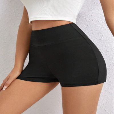 RYOZAI Women's Dress Biker Shorts Women Wide Waistband Biker Shorts Biker Shorts Women (Color : Black, Size : Large)
