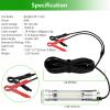 80W 9600lm Underwater Fishing Light, IP68 Waterproof Aluminum Super Bright Night Fish Attracting Submersible LED Lamp Lure Bait Finder for Freshwater Saltwater Sea Kayak Boat Ice Dock (80W Green) view 2
