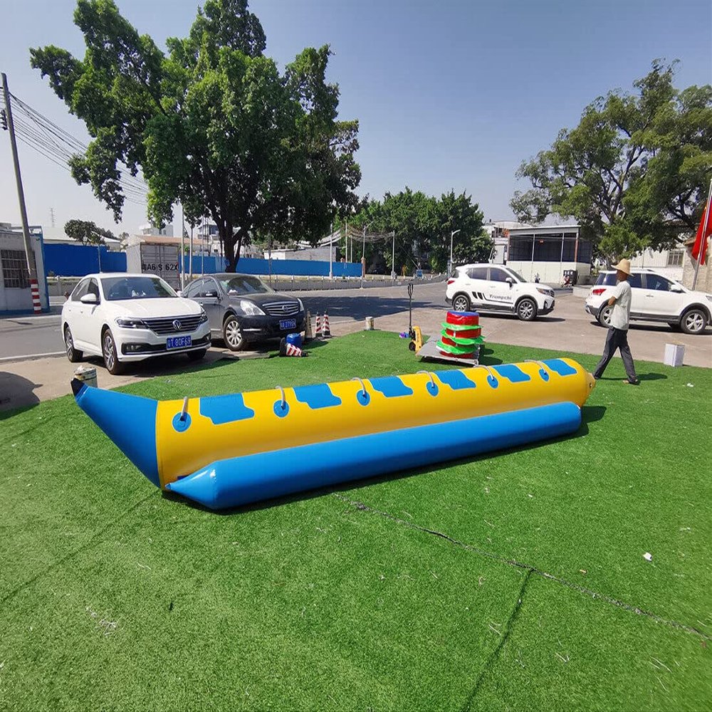 MAFLEN COMMERCIAL PVC INFLATABLE BANANA BOAT 6 PASSENGER INLINE WATERSPORT TOUR