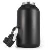 One Gallon Water Bottle, 128oz Stainless Steel Insulated Water Bottle For Hot & Cold Drinks, BPA-Free, Wide Mouth, Leak-Proof Big Water Jug With Handle For Sports, Travel, Hinking & Camping, Black view 1