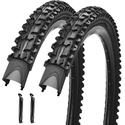 2 Pack 26"x 2.125" Bike Tire Folding for Mountain Bike Replacement Bicycle Tire (2 Tires)