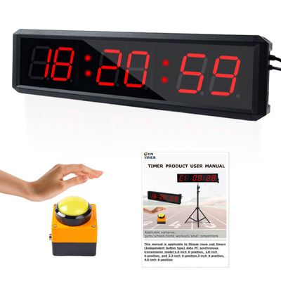 SMAHEAT Fitness Timer with Stopwatch Button, Suitable for School/exam/Home Exercise/Gym/Gym SMAHEAT Electronic Fitness Timer (1.8-inch Data PC synchronous Transmission Model)