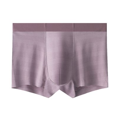 Maiyifu-GJ Men's Printed Seamless Boxer Briefs Comfort Quick Drying Trunks Breathable Soft Underwear (Pink 1PC,Large)