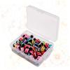 100pcs Set 6mm Lure Eyes for Fishing Lures DIY Fishing Tying Materials Fisheye Mixed Colors view 2