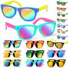 AGGKKY 16 Pack Kids Sunglasses Bulk Party Favors, Neon Toddler Sunglasses Bulk for Age 3-7 Boys Girls with UV400 Protection for Birthday Party Favors view 1
