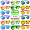 AGGKKY 16 Pack Kids Sunglasses Bulk Party Favors, Neon Toddler Sunglasses Bulk for Age 3-7 Boys Girls with UV400 Protection for Birthday Party Favors view 2