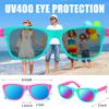AGGKKY 16 Pack Kids Sunglasses Bulk Party Favors, Neon Toddler Sunglasses Bulk for Age 3-7 Boys Girls with UV400 Protection for Birthday Party Favors view 4