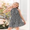 KunLunMen Floral Girls Dresses Age 5-14 Years Kids Summer Outfits Casual Halter Sleeveless Cute Short Sun Dresses view 3