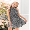 KunLunMen Floral Girls Dresses Age 5-14 Years Kids Summer Outfits Casual Halter Sleeveless Cute Short Sun Dresses view 4