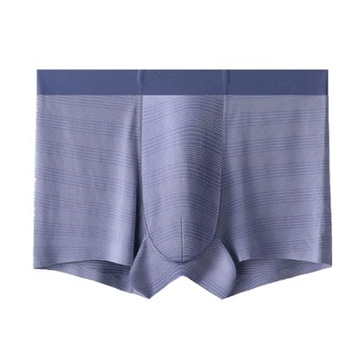 Maiyifu-GJ Men's Printed Seamless Boxer Briefs Comfort Quick Drying Trunks Breathable Soft Underwear (Purple 1PC,X-Large)