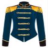 Freebily Womens Adult Ringmaster Fringed Jacket Costume Ringleader Lion Tamer Christmas Outfit Velvet Vintage Tailcoat Dark Blue X-Large view 4