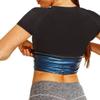 LIYUN Men Women Sauna Heat Trapping T Shirt Training Waist Shaper Short Sleeve Shirts Training Sauna Suit Sauna Suits (Color : Women, Size : Medium) view 2