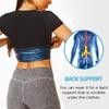 LIYUN Men Women Sauna Heat Trapping T Shirt Training Waist Shaper Short Sleeve Shirts Training Sauna Suit Sauna Suits (Color : Women, Size : Medium) view 3