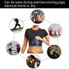 LIYUN Men Women Sauna Heat Trapping T Shirt Training Waist Shaper Short Sleeve Shirts Training Sauna Suit Sauna Suits (Color : Women, Size : Medium) view 4