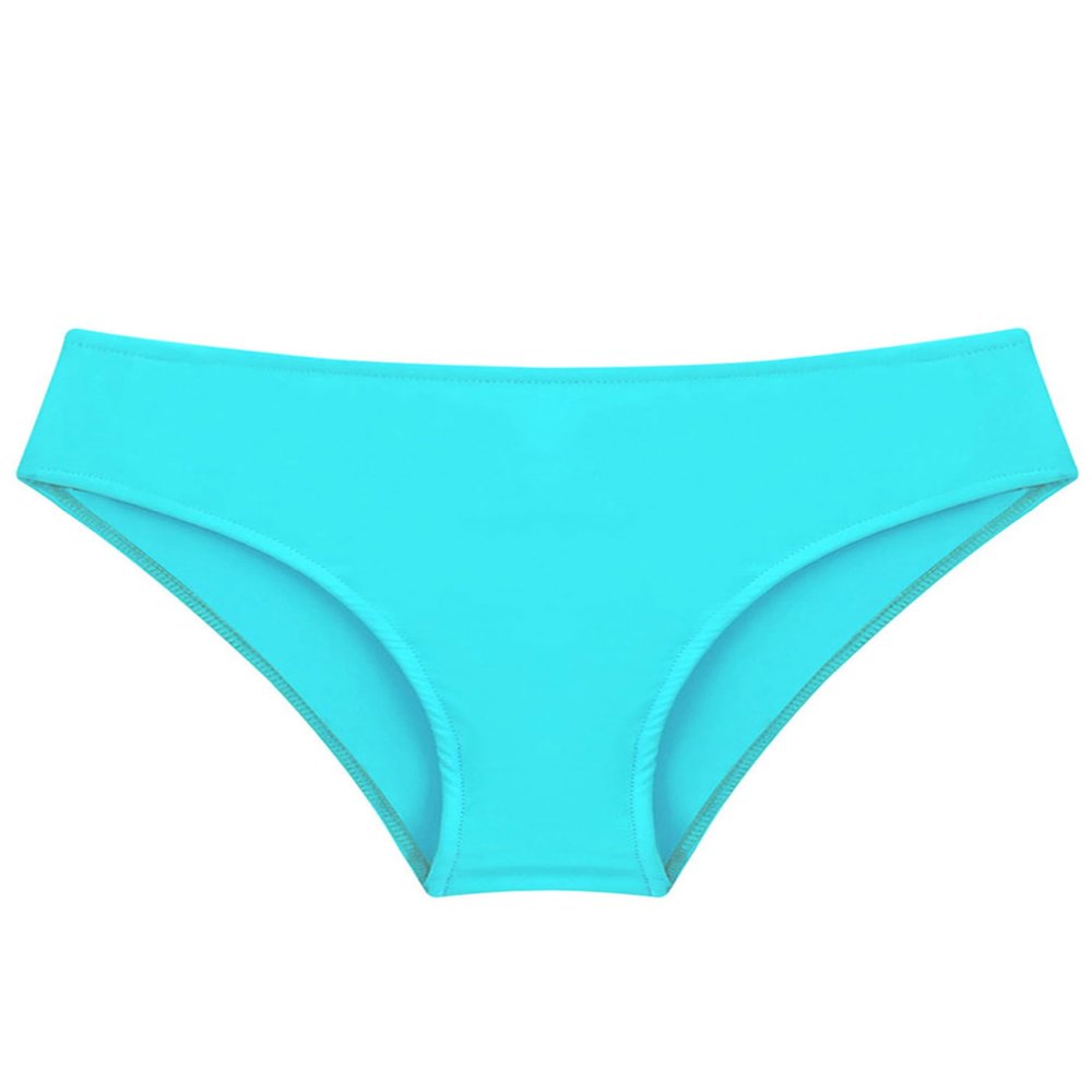 Hedmy Kids Girls' Slim Swimming Bottom with Lining UPF50+ Sun Protection Rash Guard Swim Brief for Youth Light Green 10 Years