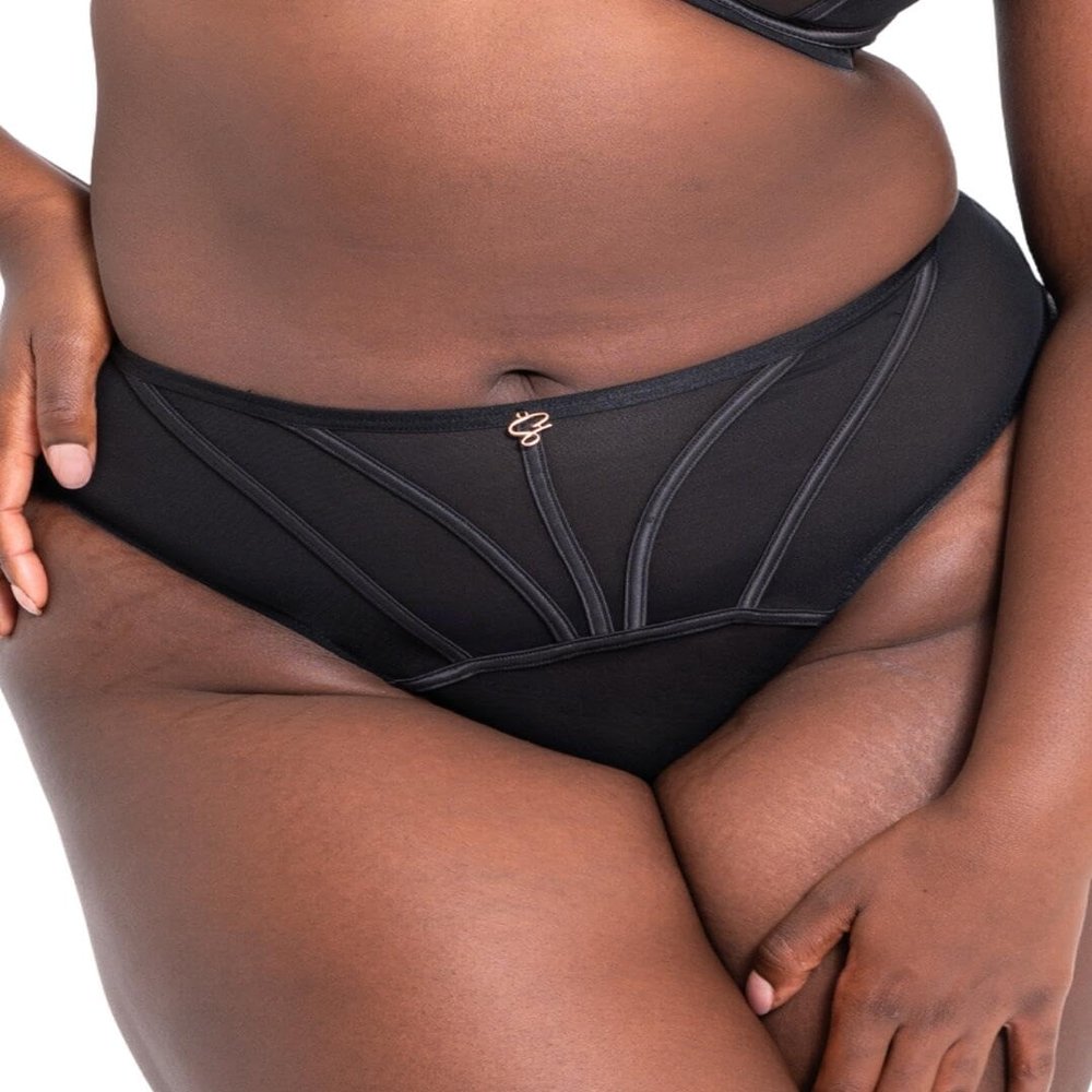 Curvy Kate Women's Scantilly Senses High Waist Brief Panty, ST0272, Black, M