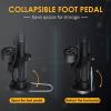 VOGORA Bike Pumps for Bicycle Tyres with Pressure Gauge, Portable with Presta & Schrader Valves, Bike Air Pump, Foot Pump for Tires, Inflatables & Balls view 4