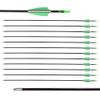 LWANO 28" Fiberglass Arrows - Archery Practice Target Arrows with Blunt Tips Durable Shaft for Youth Kids Children Beginners on Recurve&Long Bows(Pack of 12) view 1