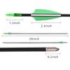 LWANO 28" Fiberglass Arrows - Archery Practice Target Arrows with Blunt Tips Durable Shaft for Youth Kids Children Beginners on Recurve&Long Bows(Pack of 12) view 2