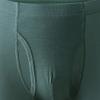 Maiyifu-GJ Men's Moisture-Wicking Solid Colour Trunks Breathable High-Waisted Boxer Briefs Sport Stretch Underpants (Green 5PC,5X-Large) view 2