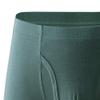 Maiyifu-GJ Men's Moisture-Wicking Solid Colour Trunks Breathable High-Waisted Boxer Briefs Sport Stretch Underpants (Green 5PC,5X-Large) view 3