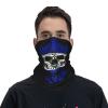 King Skull Salvador Flag Seamless Neck Gaiter Shield Scarf Bandana Face Mask Seamless UV Protection for Motorcycle Cycling Riding Running Headbands White view 4