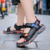 Boys Sandals Children Shoes Fashion Beach Sandals Light Soft Sweet Girl Sandals Medium and Large Children Soft Bottom (Black, 7.5 Big Kids) view 2