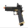 Lancer Tactical Knightshade Hi-Capa Gas Blowback Airsoft Pistol with Red Dot Mini Sight (Black/Gold) view 2