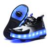BFOEL Kids Roller Skates USB Chargable LED Light Up Shoes 2 Wheel Skate Sneaker Best Gift for Boys Girls Birthday Thanksgiving Christmas Day view 1