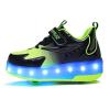 BFOEL Kids Roller Skates USB Chargable LED Light Up Shoes 2 Wheel Skate Sneaker Best Gift for Boys Girls Birthday Thanksgiving Christmas Day view 2