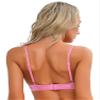 Alvivi Womens Sexy Lace Quarter Cup Underwired Shelf Bra Push Up Sheer Floral Bralette Balconette Hot Pink C Large view 4