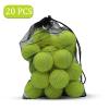 Swingers 20 Pack Tennis Balls,Training Exercise Balls for Pet Dog, High Elasticity Practice Tennis Balls for Beginner, with Mesh Carry Bag Easy to Transport (Yellow) view 2