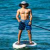 SURF CUZ Mens Swim Trunks with Compression Liner Quick Dry Swim Shorts 7" Swimming Trunks Stretch Zipper Pockets Blue Gradient Flag X X-Large view 2