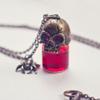 anso Halloween Punk Gothic Retro Blood Bottle Pendant Necklace Women Jewelry Gift (9#) view 2