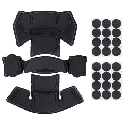 AOUTACC Tactical Airsoft Helmet PaddingHelmet Replacement EVA Foam Padding Kits SetProtective Cushion Buffer Pad for Fast MT MICH IBH AF ACH Helmet (Second Generation,BK)