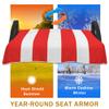 YOKYHOM Summer Golf Cart Seat Covers, Stripe Red Golf Cart Front Seat Towel/Blanket Fit for EZGO/Yamaha/Club Car and More Golf Carts, 100% Microfiber, Keeps Your Seat Cool and Clean, 51''x 31'' view 3