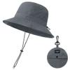 Bucket Hat for Women Waterproof Fishing Hiking Boonie Safari Rain Hat for Men Packable Sun Hat Travel Summer Beach Hat Grey view 2