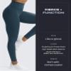 Aoxjox High Waisted Workout Leggings for Women Trinity Yoga Pants 26.5" (Blueberry, X-Small) view 2