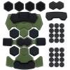 AOUTACC Tactical Airsoft Helmet Padding,Helmet Replacement Memory Foam Padding Kits Set,Protective Cushion Buffer Pad for Fast MT MICH IBH AF ACH Helmet (Fourth Generation,OD) view 1